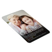 Beste oma, oma definitie foto magneet (Rechterzijde)