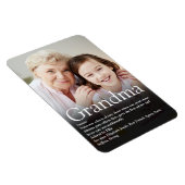 Beste oma, oma definitie foto magneet (Rechterzijde)