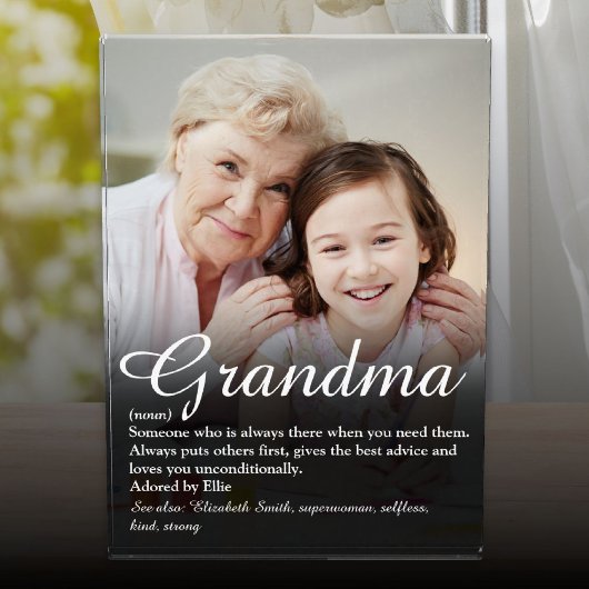 Beste oma oma definitie ooit ter wereld fotoblokken