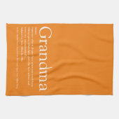 Beste Oma Oma Definitie Oranje Theedoek (Horizontaal)