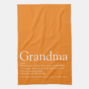 Beste Oma Oma Definitie Oranje Theedoek