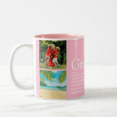 Beste Oma Oma Definition 4 Photo Collage Tweekleurige Koffiemok (Links)