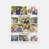 Beste oma ooit 10 foto collage gepersonaliseerd fleece deken (Voorkant)