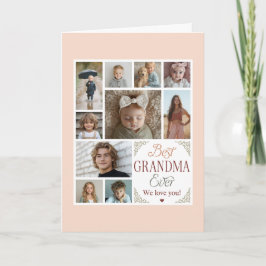 Beste oma ooit 10 fotocollage kaart