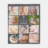 Beste oma ooit 11-foto collage fleece deken (Voorkant)