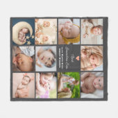Beste oma ooit 11-foto collage fleece deken (Voorkant (Horizontaal))