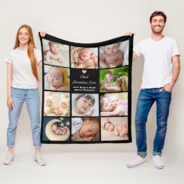 Beste oma ooit 11-foto collage fleece deken