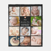 Beste oma ooit 11-foto collage fleece deken (Voorkant)