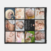 Beste oma ooit 11-foto collage fleece deken (Voorkant (Horizontaal))