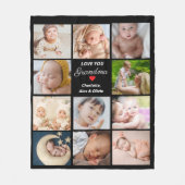 Beste oma ooit 11-foto collage fleece deken (Voorkant)