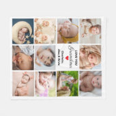 Beste oma ooit 11-foto collage fleece deken (Voorkant (Horizontaal))
