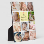 Beste oma ooit 11-foto collage fotoplaat (Zijkant)
