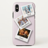 Beste oma ooit 3 foto collage blush roze Case-Mate iPhone case (Achterkant)