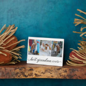 Beste oma ooit 3 foto collage fotoplaat (Zijkant)