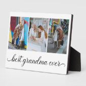Beste oma ooit 3 foto collage fotoplaat (Zijkant)