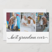 Beste oma ooit 3 foto collage kaart (Voorkant)