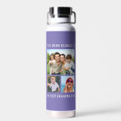 Beste oma ooit 3 foto Paarse Waterfles (Achterkant)