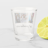 Beste oma ooit 3 fotocollage shot glas (Achterkant)