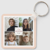 Beste oma ooit 4 fotocollage sleutelhanger (Achterkant)
