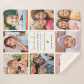 Beste oma ooit 8 foto collage oma sherpa deken (Voorkant (horizontaal))