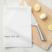 Beste oma ooit, aangepast wit of elke kleur theedoek (Quarter Fold)