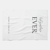 Beste oma ooit, aangepast wit of elke kleur theedoek (Horizontaal)