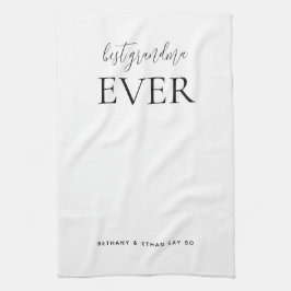 Beste oma ooit, aangepast wit of elke kleur theedoek