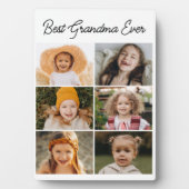 Beste oma ooit Aangepaste 6 foto collage Fotoplaat (voorkant)