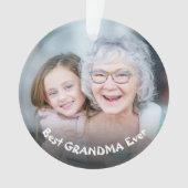Beste oma ooit aangepaste foto gepersonaliseerde t ornament (voorkant)