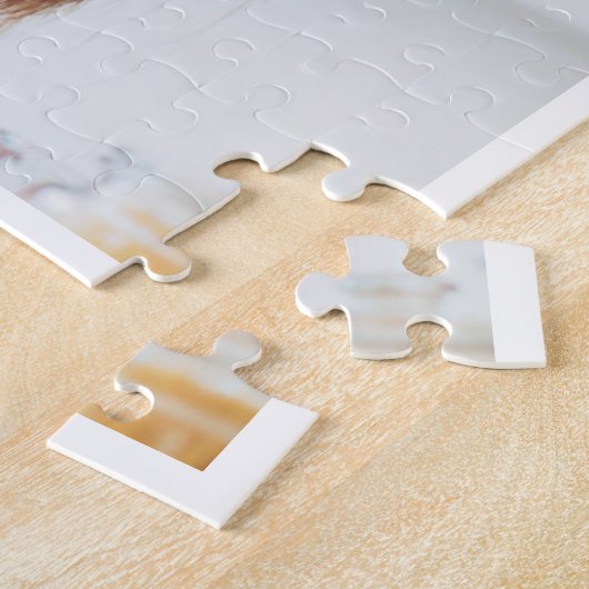 Beste oma ooit aangepaste foto Hearwarming Legpuzzel (Zijkant)