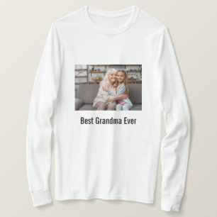 Beste oma ooit, aangepaste foto t-shirt
