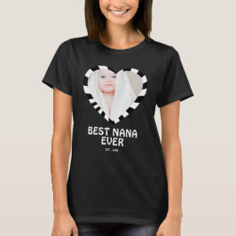 Beste oma ooit aangepaste kleinkind foto T-shirt