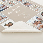 Beste oma ooit | Aangepaste multi-foto collage Sherpa Deken (3/4)
