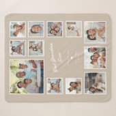 Beste oma ooit | Aangepaste multi-foto collage Sherpa Deken (Voorkant (horizontaal))