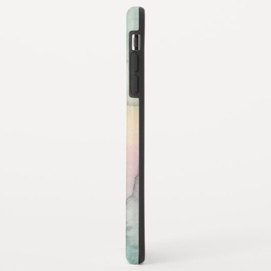 Beste oma ooit Blauwgroen Abstracte Waterverf Case-Mate iPhone Case (Achterkant/links)