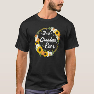 Beste oma ooit bloemen tuinman t-shirt