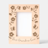 Beste Oma Ooit Boho Bloemen Gegraveerde Lijstjes (Voorkant)