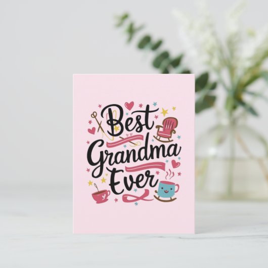 Beste oma ooit briefkaart (Staand voorkant)