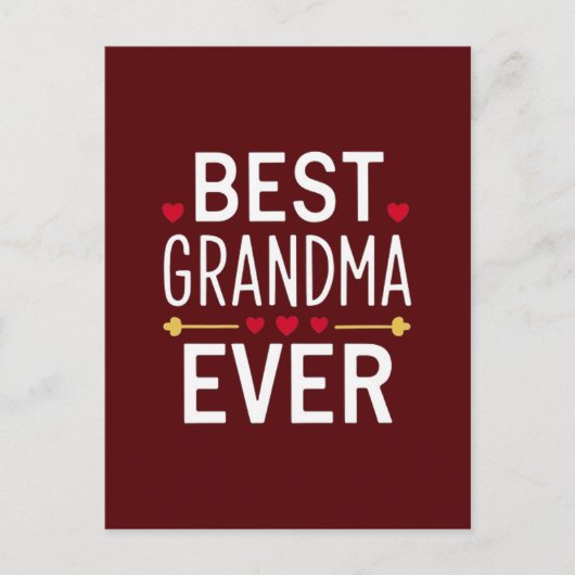 Beste oma ooit briefkaart (Voorkant)