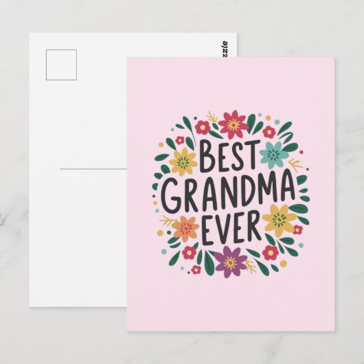 Beste oma ooit briefkaart (Voorkant / Achterkant)