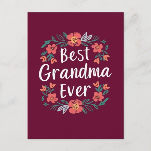 Beste oma ooit briefkaart (Voorkant)