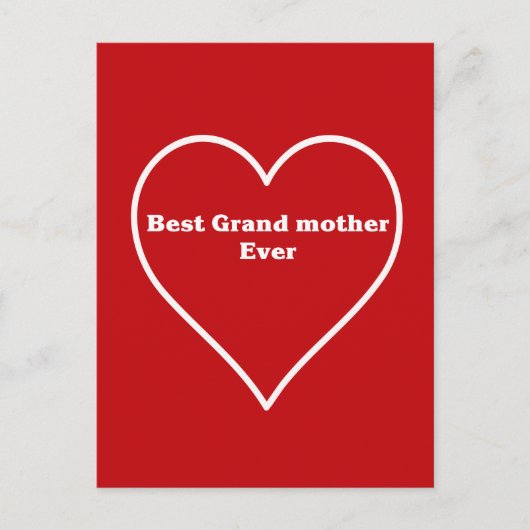Beste oma ooit  briefkaart (Voorkant)