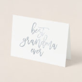 Beste oma ooit echte Folie Kaart (Voorkant)