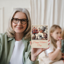 Beste oma ooit Elegant nana boeket schattige hond