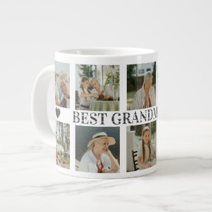 Beste oma ooit foto collage – Cadeau met harten Grote Koffiekop