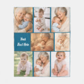 Beste oma ooit foto | Gepersonaliseerde grootouder Fleece Deken (Voorkant)