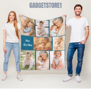 Beste oma ooit foto Gepersonaliseerde grootouder Fleece Deken