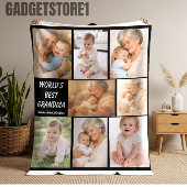 Beste oma ooit foto | Gepersonaliseerde grootouder Fleece Deken
