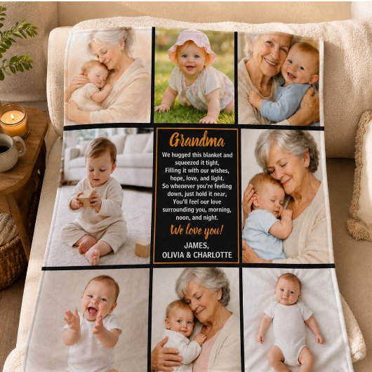 Beste oma ooit foto | Gepersonaliseerde grootouder Fleece Deken
