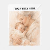 Beste oma ooit foto | Gepersonaliseerde grootouder Fleece Deken (Voorkant)